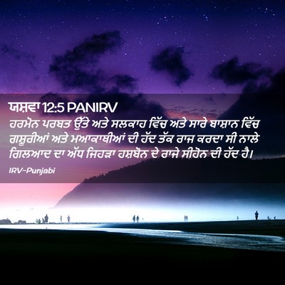 Picture 02 - ਯਸ਼ਵਾ 12:5 PANIRV - ਹਰਮੋਨ ਪਰਬਤ ਉੱਤੇ - Bible Verse Picture