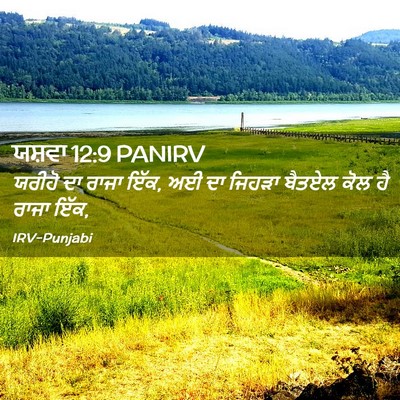Picture 02 - ਯਸ਼ਵਾ 12:9 PANIRV - ਯਰੀਹੋ ਦਾ ਰਾਜਾ ਇੱਕ, - Bible Verse Picture