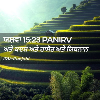 Picture 02 - ਯਸ਼ਵਾ 15:23 PANIRV - ਅਤੇ ਕਦਸ਼ ਅਤੇ ਹਾਸੋਰ - Bible Verse Picture