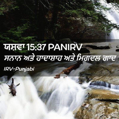 Picture 02 - ਯਸ਼ਵਾ 15:37 PANIRV - ਸਨਾਨ ਅਤੇ ਹਾਦਾਸ਼ਾਹ - Bible Verse Picture