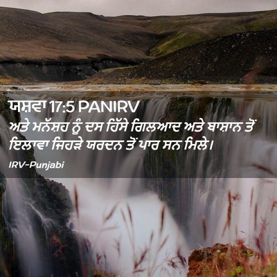 Picture 02 - ਯਸ਼ਵਾ 17:5 PANIRV - ਅਤੇ ਮਨੱਸ਼ਹ ਨੂੰ ਦਸ - Bible Verse Picture