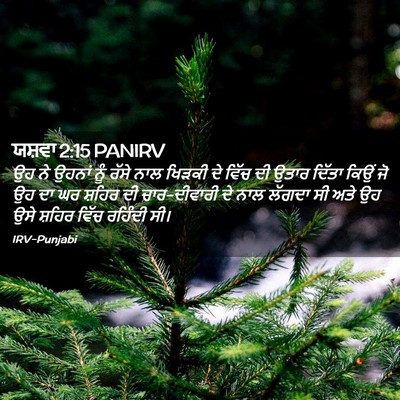 Picture 02 - ਯਸ਼ਵਾ 2:15 PANIRV - ਉਹ ਨੇ ਉਹਨਾਂ ਨੂੰ - Bible Verse Picture