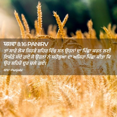 Picture 02 - ਯਸ਼ਵਾ 8:16 PANIRV - ਤਾਂ ਸਾਰੇ ਲੋਕ ਜਿਹੜੇ - Bible Verse Picture