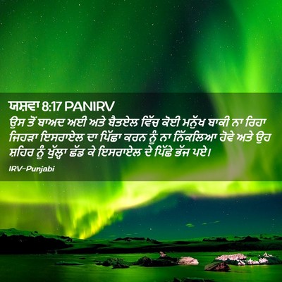 Picture 02 - ਯਸ਼ਵਾ 8:17 PANIRV - ਉਸ ਤੋਂ ਬਾਅਦ ਅਈ ਅਤੇ - Bible Verse Picture