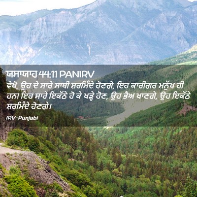 Picture 02 - ਯਸਾਯਾਹ 44:11 PANIRV - ਵੇਖੋ, ਉਹ ਦੇ ਸਾਰੇ - Bible Verse Picture