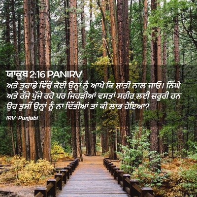 Picture 02 - ਯਾਕੂਬ 2:16 PANIRV - ਅਤੇ ਤੁਹਾਡੇ ਵਿੱਚੋਂ - Bible Verse Picture