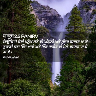 Picture 02 - ਯਾਕੂਬ 2:2 PANIRV - ਕਿਉਂਕਿ ਜੇ ਕੋਈ - Bible Verse Picture