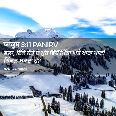 Picture 02 - ਯਾਕੂਬ 3:11 PANIRV - ਭਲਾ, ਇੱਕੋ ਸੋਤੇ ਦੇ - Bible Verse Picture