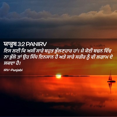 Picture 02 - ਯਾਕੂਬ 3:2 PANIRV - ਇਸ ਲਈ ਕਿ ਅਸੀਂ ਸਾਰੇ - Bible Verse Picture