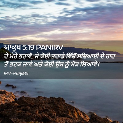 Picture 02 - ਯਾਕੂਬ 5:19 PANIRV - ਹੇ ਮੇਰੇ ਭਰਾਵੋ, ਜੇ - Bible Verse Picture