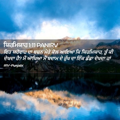 Picture 02 - ਯਿਰਮਿਯਾਹ 1:11 PANIRV - ਫਿਰ ਯਹੋਵਾਹ ਦਾ ਬਚਨ - Bible Verse Picture