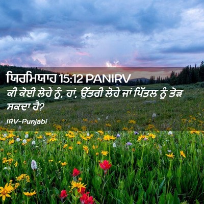Picture 02 - ਯਿਰਮਿਯਾਹ 15:12 PANIRV - ਕੀ ਕੋਈ ਲੋਹੇ ਨੂੰ, - Bible Verse Picture