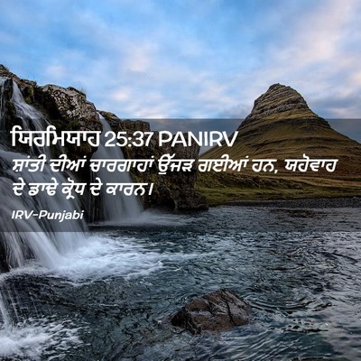 Picture 02 - ਯਿਰਮਿਯਾਹ 25:37 PANIRV - ਸ਼ਾਂਤੀ ਦੀਆਂ - Bible Verse Picture