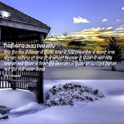 Picture 02 - ਯਿਰਮਿਯਾਹ 31:33 PANIRV - ਇਹ ਉਹ ਨੇਮ ਹੈ ਜਿਹੜਾ - Bible Verse Picture