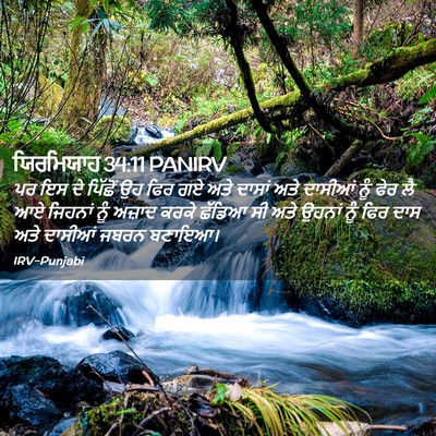 Picture 02 - ਯਿਰਮਿਯਾਹ 34:11 PANIRV - ਪਰ ਇਸ ਦੇ ਪਿੱਛੋਂ ਉਹ - Bible Verse Picture