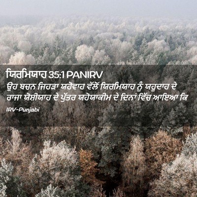 Picture 02 - ਯਿਰਮਿਯਾਹ 35:1 PANIRV - ਉਹ ਬਚਨ ਜਿਹੜਾ - Bible Verse Picture