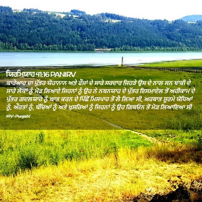 Picture 02 - ਯਿਰਮਿਯਾਹ 41:16 PANIRV - ਕਾਰੇਆਹ ਦਾ ਪੁੱਤਰ - Bible Verse Picture
