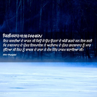 Picture 02 - ਯਿਰਮਿਯਾਹ 41:18 PANIRV - ਇਹ ਕਸਦੀਆਂ ਦੇ ਕਾਰਨ - Bible Verse Picture