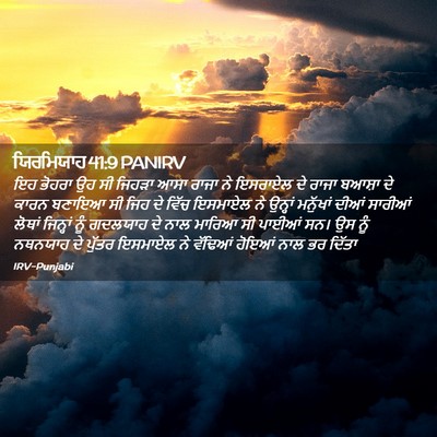 Picture 02 - ਯਿਰਮਿਯਾਹ 41:9 PANIRV - ਇਹ ਭੋਹਰਾ ਉਹ ਸੀ - Bible Verse Picture
