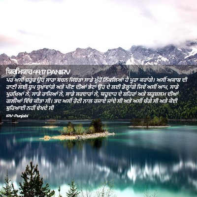 Picture 02 - ਯਿਰਮਿਯਾਹ 44:17 PANIRV - ਪਰ ਅਸੀਂ ਜ਼ਰੂਰ ਉਹ - Bible Verse Picture