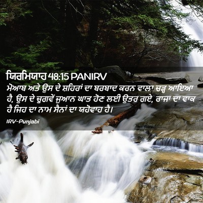 Picture 02 - ਯਿਰਮਿਯਾਹ 48:15 PANIRV - ਮੋਆਬ ਅਤੇ ਉਸ ਦੇ - Bible Verse Picture