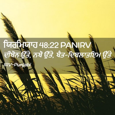 Picture 02 - ਯਿਰਮਿਯਾਹ 48:22 PANIRV - ਦੀਬੋਨ ਉੱਤੇ, ਨਬੋ - Bible Verse Picture