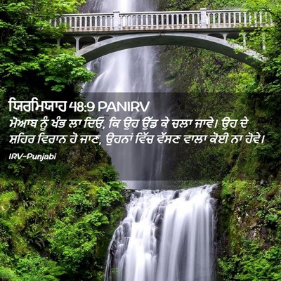 Picture 02 - ਯਿਰਮਿਯਾਹ 48:9 PANIRV - ਮੋਆਬ ਨੂੰ ਖੰਭ ਲਾ - Bible Verse Picture