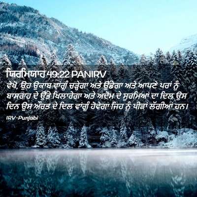 Picture 02 - ਯਿਰਮਿਯਾਹ 49:22 PANIRV - ਵੇਖੋ, ਉਹ ਉਕਾਬ - Bible Verse Picture