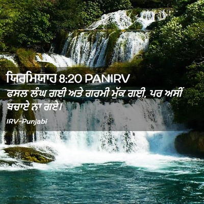 Picture 02 - ਯਿਰਮਿਯਾਹ 8:20 PANIRV - ਫਸਲ ਲੰਘ ਗਈ ਅਤੇ ਗਰਮੀ - Bible Verse Picture