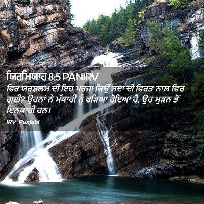 Picture 02 - ਯਿਰਮਿਯਾਹ 8:5 PANIRV - ਫਿਰ ਯਰੂਸ਼ਲਮ ਦੀ ਇਹ - Bible Verse Picture
