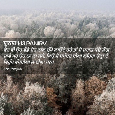 Picture 02 - ਯੂਨਾਹ 1:13 PANIRV - ਫੇਰ ਵੀ ਉਹ ਵੱਡੇ ਜ਼ੋਰ - Bible Verse Picture