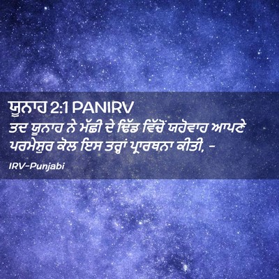 Picture 02 - ਯੂਨਾਹ 2:1 PANIRV - ਤਦ ਯੂਨਾਹ ਨੇ ਮੱਛੀ ਦੇ - Bible Verse Picture