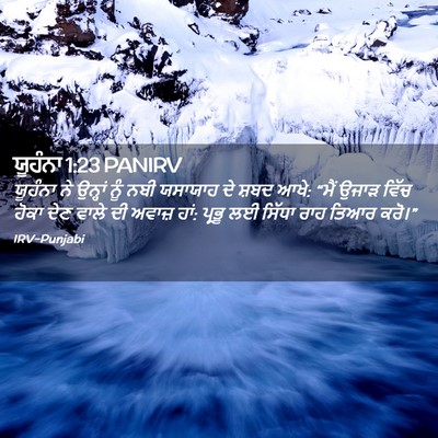 Picture 02 - ਯੂਹੰਨਾ 1:23 PANIRV - ਯੂਹੰਨਾ ਨੇ ਉਨ੍ਹਾਂ - Bible Verse Picture