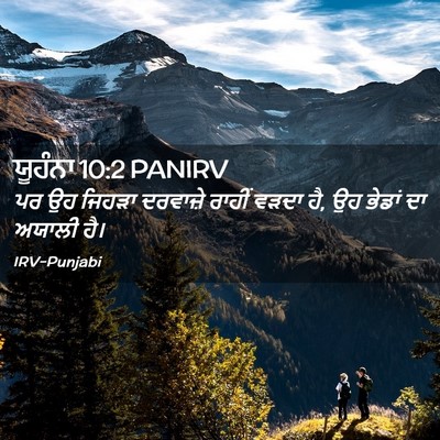Picture 02 - ਯੂਹੰਨਾ 10:2 PANIRV - ਪਰ ਉਹ ਜਿਹੜਾ - Bible Verse Picture
