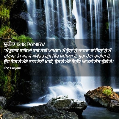 Picture 02 - ਯੂਹੰਨਾ 13:18 PANIRV - “ਮੈਂ ਤੁਹਾਡੇ - Bible Verse Picture