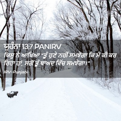 Picture 02 - ਯੂਹੰਨਾ 13:7 PANIRV - ਯਿਸੂ ਨੇ ਆਖਿਆ “ਤੂੰ - Bible Verse Picture