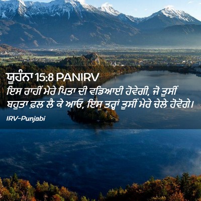 Picture 02 - ਯੂਹੰਨਾ 15:8 PANIRV - ਇਸ ਰਾਹੀਂ ਮੇਰੇ ਪਿਤਾ - Bible Verse Picture