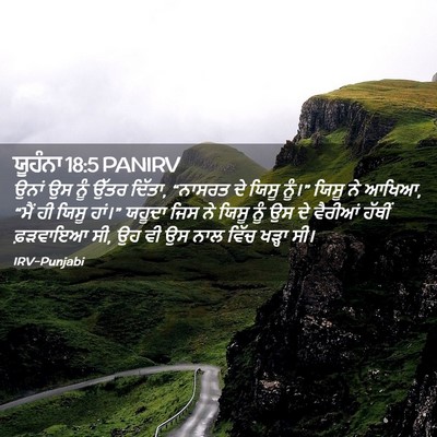 Picture 02 - ਯੂਹੰਨਾ 18:5 PANIRV - ਉਨਾਂ ਉਸ ਨੂੰ ਉੱਤਰ - Bible Verse Picture
