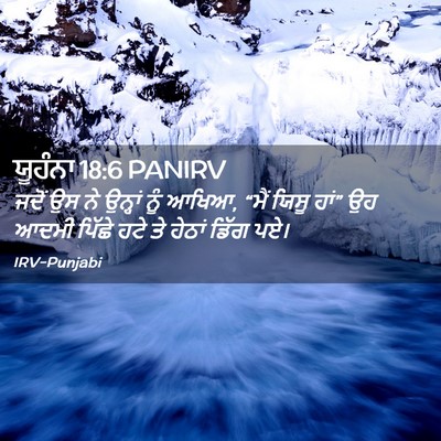 Picture 02 - ਯੂਹੰਨਾ 18:6 PANIRV - ਜਦੋਂ ਉਸ ਨੇ ਉਨ੍ਹਾਂ - Bible Verse Picture