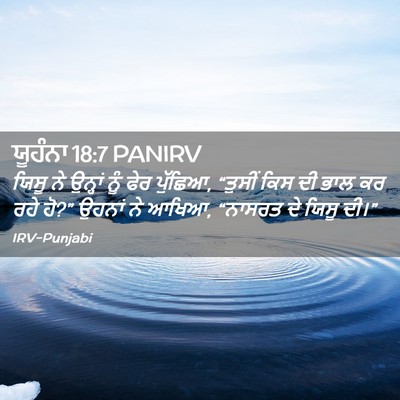 Picture 02 - ਯੂਹੰਨਾ 18:7 PANIRV - ਯਿਸੂ ਨੇ ਉਨ੍ਹਾਂ ਨੂੰ - Bible Verse Picture