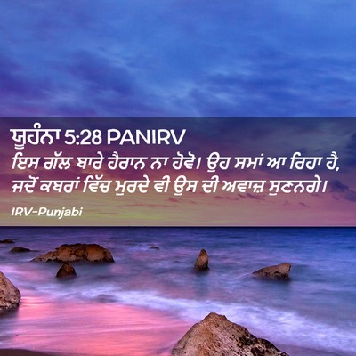 Picture 02 - ਯੂਹੰਨਾ 5:28 PANIRV - ਇਸ ਗੱਲ ਬਾਰੇ ਹੈਰਾਨ - Bible Verse Picture