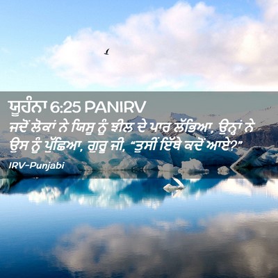 Picture 02 - ਯੂਹੰਨਾ 6:25 PANIRV - ਜਦੋਂ ਲੋਕਾਂ ਨੇ ਯਿਸੂ - Bible Verse Picture