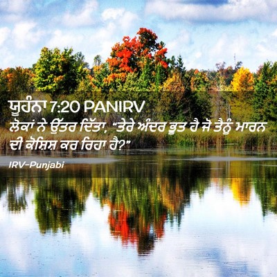 Picture 02 - ਯੂਹੰਨਾ 7:20 PANIRV - ਲੋਕਾਂ ਨੇ ਉੱਤਰ - Bible Verse Picture