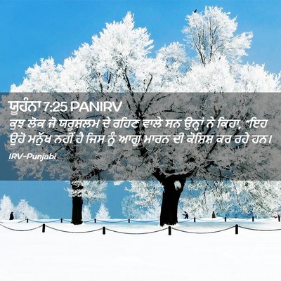 Picture 02 - ਯੂਹੰਨਾ 7:25 PANIRV - ਕੁਝ ਲੋਕ ਜੋ ਯਰੂਸ਼ਲਮ - Bible Verse Picture