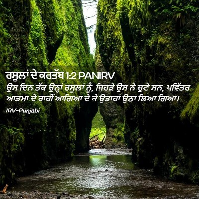 Picture 02 - ਰਸੂਲਾਂ ਦੇ ਕਰਤੱਬ 1:2 PANIRV - ਉਸ ਦਿਨ ਤੱਕ ਉਨ੍ਹਾਂ - Bible Verse Picture