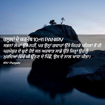 Picture 02 - ਰਸੂਲਾਂ ਦੇ ਕਰਤੱਬ 10:41 PANIRV - ਸਭਨਾਂ ਲੋਕਾਂ ਉੱਤੇ - Bible Verse Picture