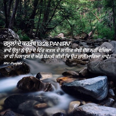 Picture 02 - ਰਸੂਲਾਂ ਦੇ ਕਰਤੱਬ 13:28 PANIRV - ਭਾਵੇਂ ਉਨ੍ਹਾਂ ਨੇ ਉਹ - Bible Verse Picture