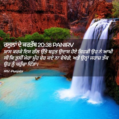 Picture 02 - ਰਸੂਲਾਂ ਦੇ ਕਰਤੱਬ 20:38 PANIRV - ਖ਼ਾਸ ਕਰਕੇ ਇਸ ਗੱਲ - Bible Verse Picture