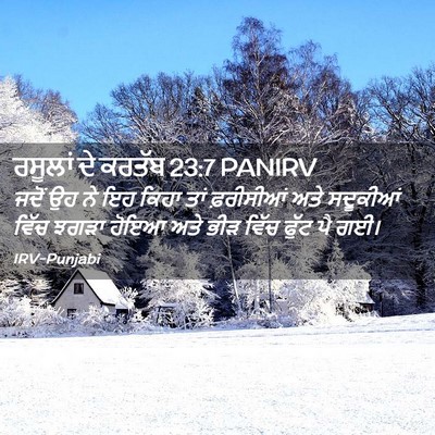 Picture 02 - ਰਸੂਲਾਂ ਦੇ ਕਰਤੱਬ 23:7 PANIRV - ਜਦੋਂ ਉਹ ਨੇ ਇਹ ਕਿਹਾ - Bible Verse Picture