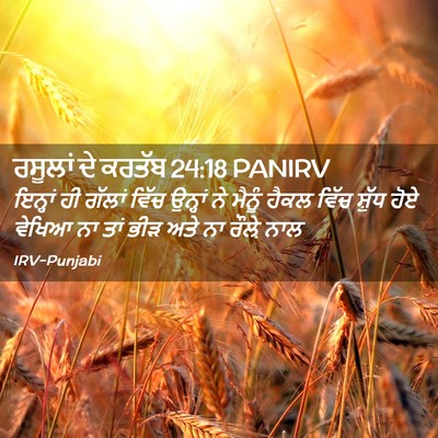 Picture 02 - ਰਸੂਲਾਂ ਦੇ ਕਰਤੱਬ 24:18 PANIRV - ਇਨ੍ਹਾਂ ਹੀ ਗੱਲਾਂ - Bible Verse Picture
